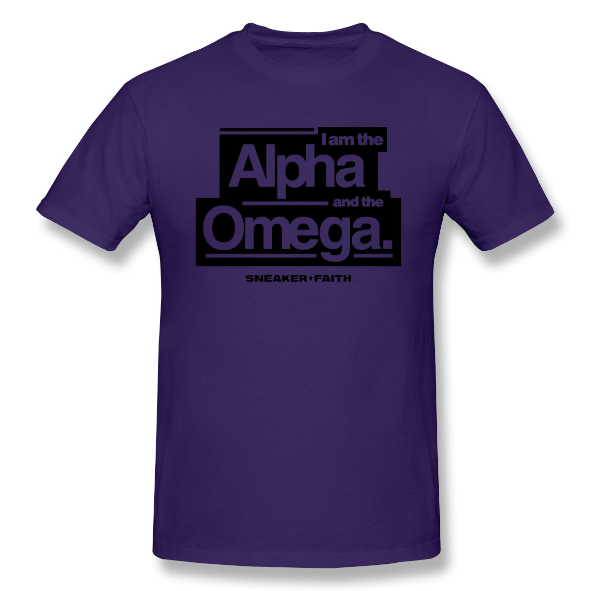 Air Jordan 1 Court Purple 1s Sneaker Tee Alpha Omega Shirt For Man