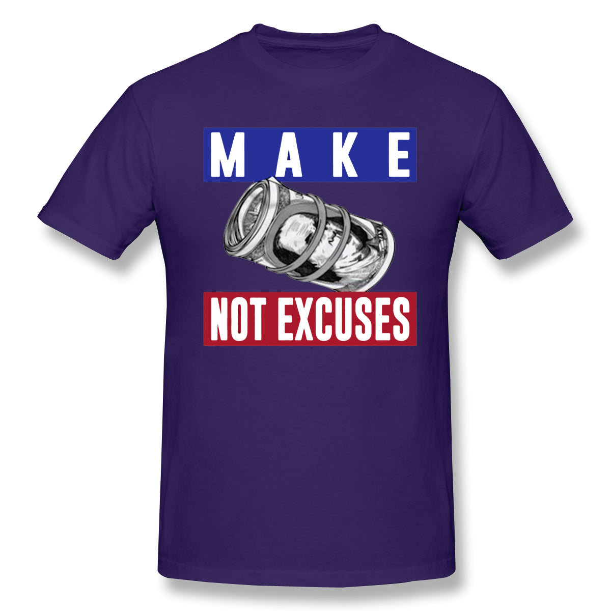 Air Jordan 1 Court Purple 1s Sneaker Tee Make Not Excuses Shirt For Man
