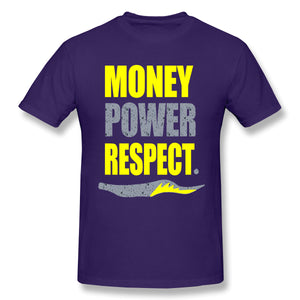 Air Jordan 1 Court Purple 1s Sneaker Tee Money Power Respect Shirt For Man