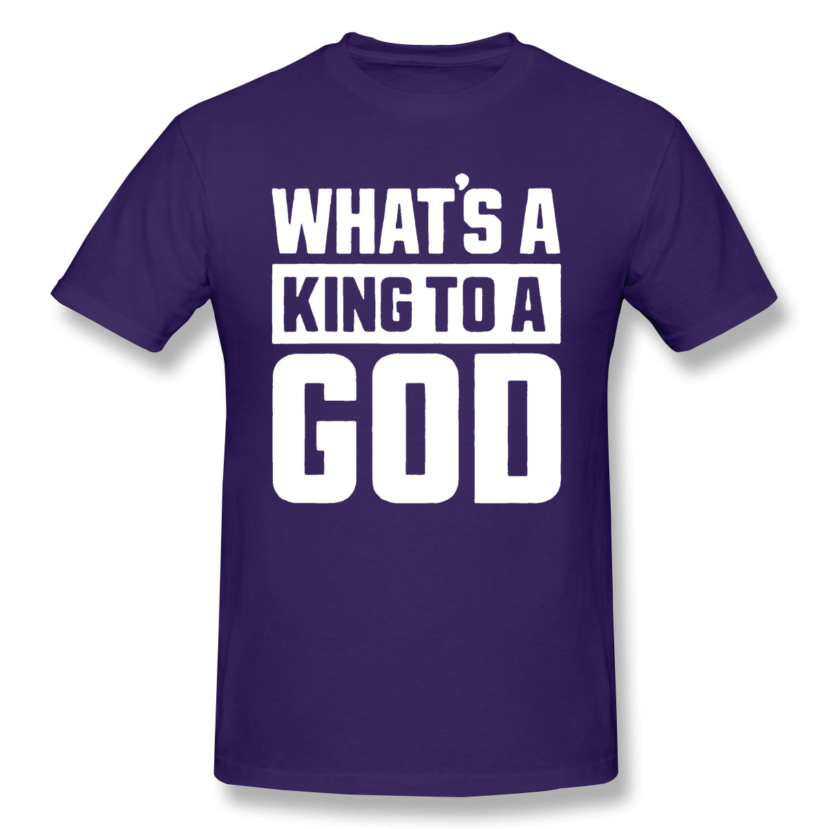 Air Jordan 1 Court Purple 1s Sneaker Tee What's a King To a God Shirt For Man